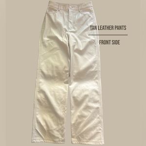 tan/creamy leather pants from Garage. Never worn but i took the tags off.